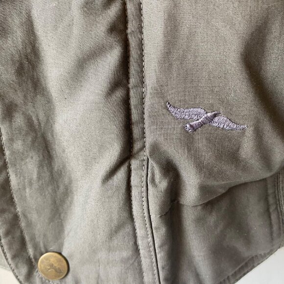 Adventure Gear Mens Size L Down Puffer Jacket Parka Hood Green Pockets Aviator - Picture 14 of 14